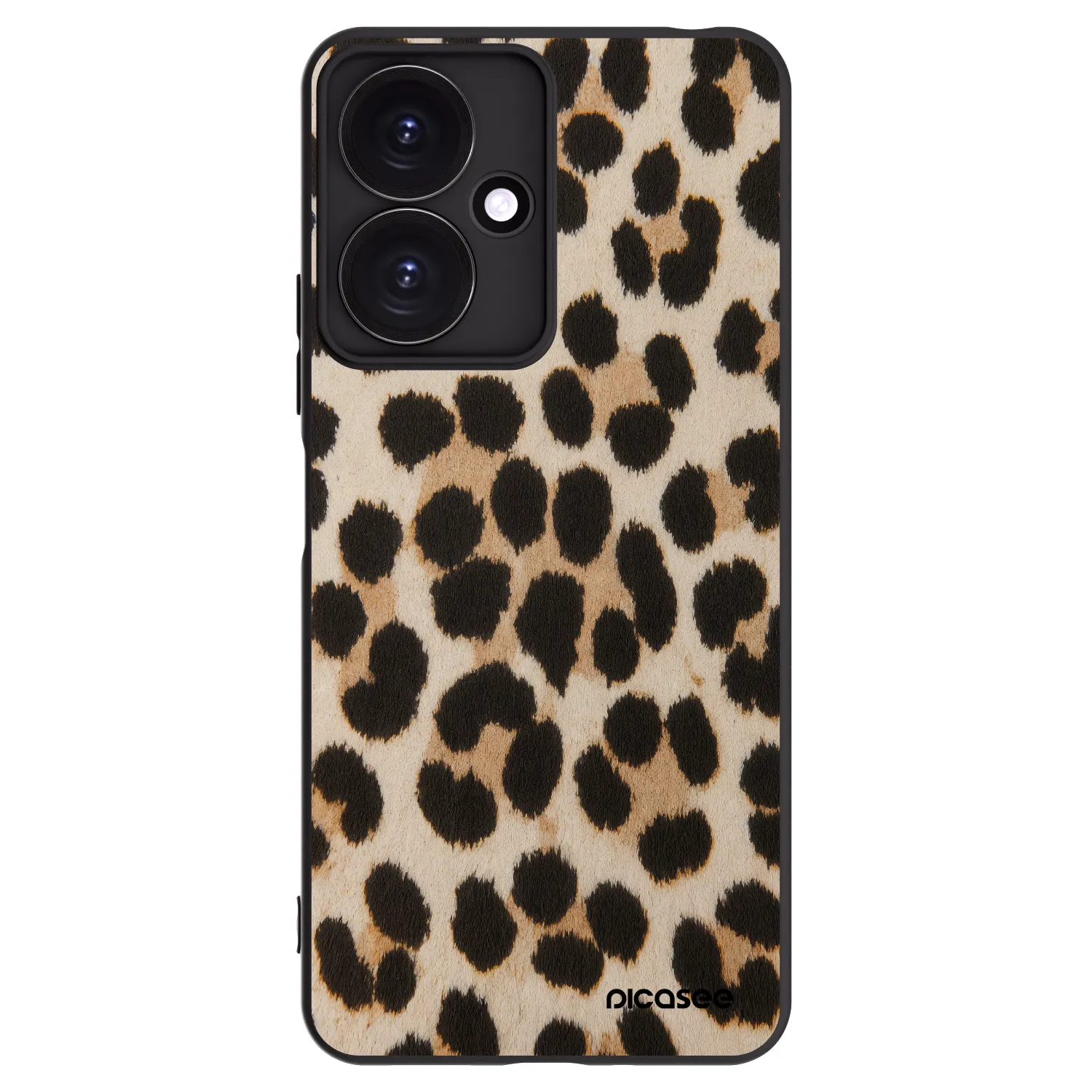 Picasee Xiaomi Redmi 13C 5G Hülle - Schwarzes Silikon - Brown Tiger