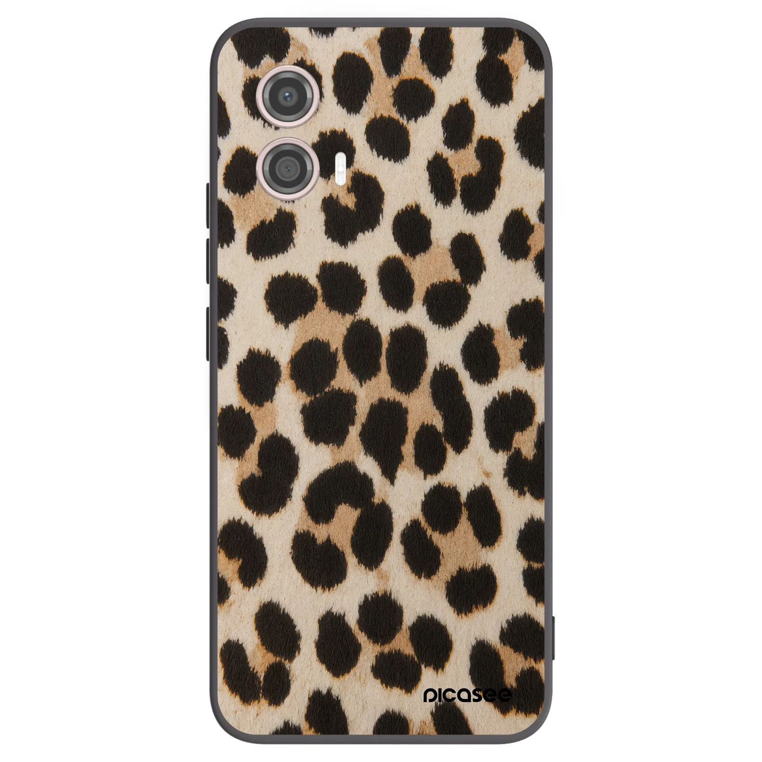 Picasee Motorola Moto G53 5G Hülle - Schwarzes Silikon - Brown Tiger