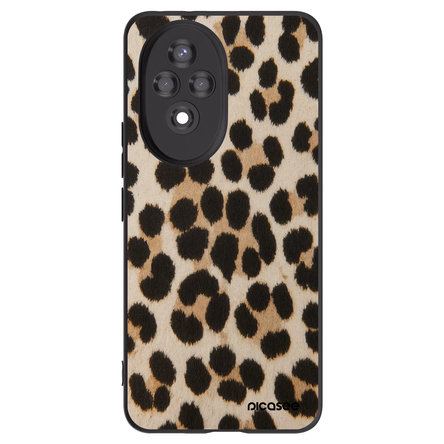 Picasee Honor 200 5G Hülle - Schwarzes Silikon - Brown Tiger