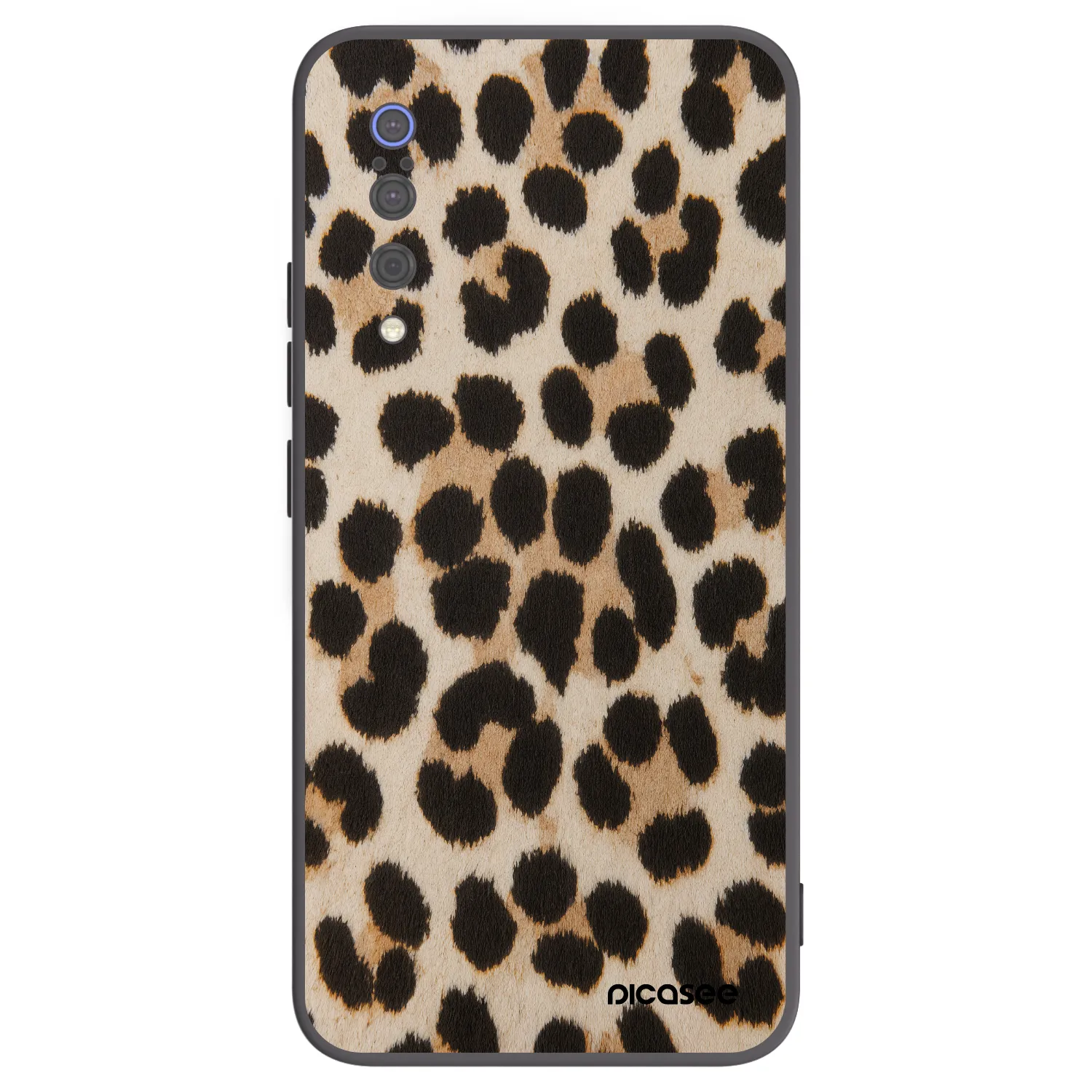 Picasee Xiaomi Mi 9 Hülle - Schwarzes Silikon - Brown Tiger