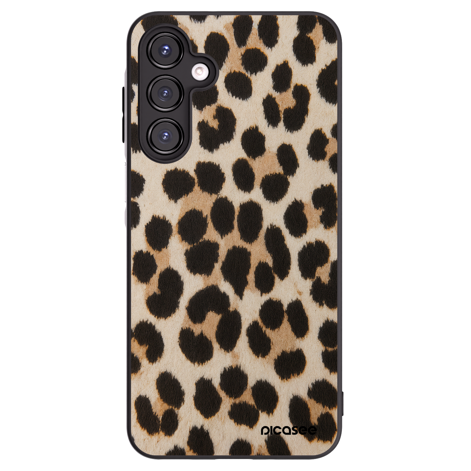 Picasee Samsung Galaxy A16 5G Hülle - Schwarzes Silikon - Brown Tiger