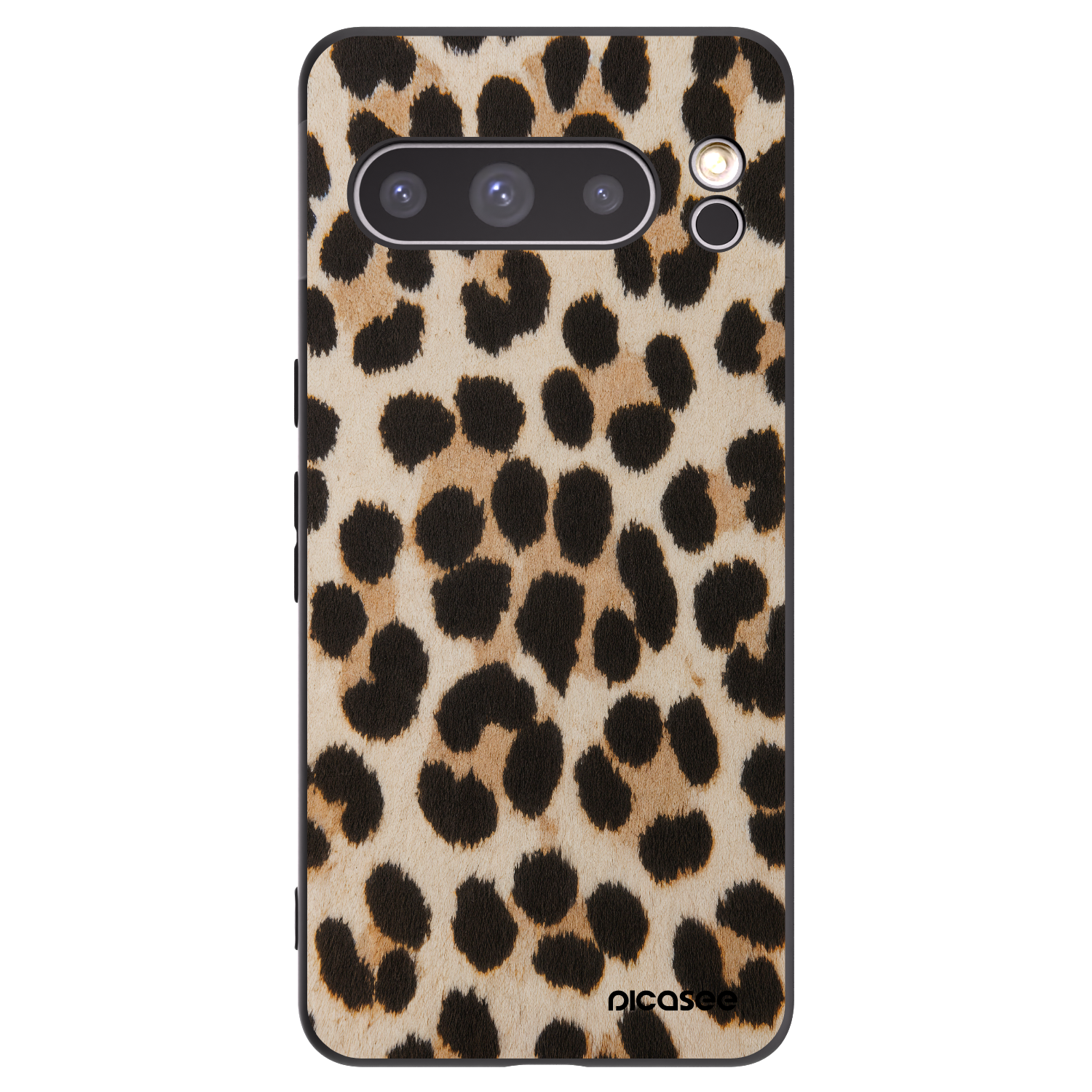 Picasee Google Pixel 8 Pro Hülle - Schwarzes Silikon - Brown Tiger