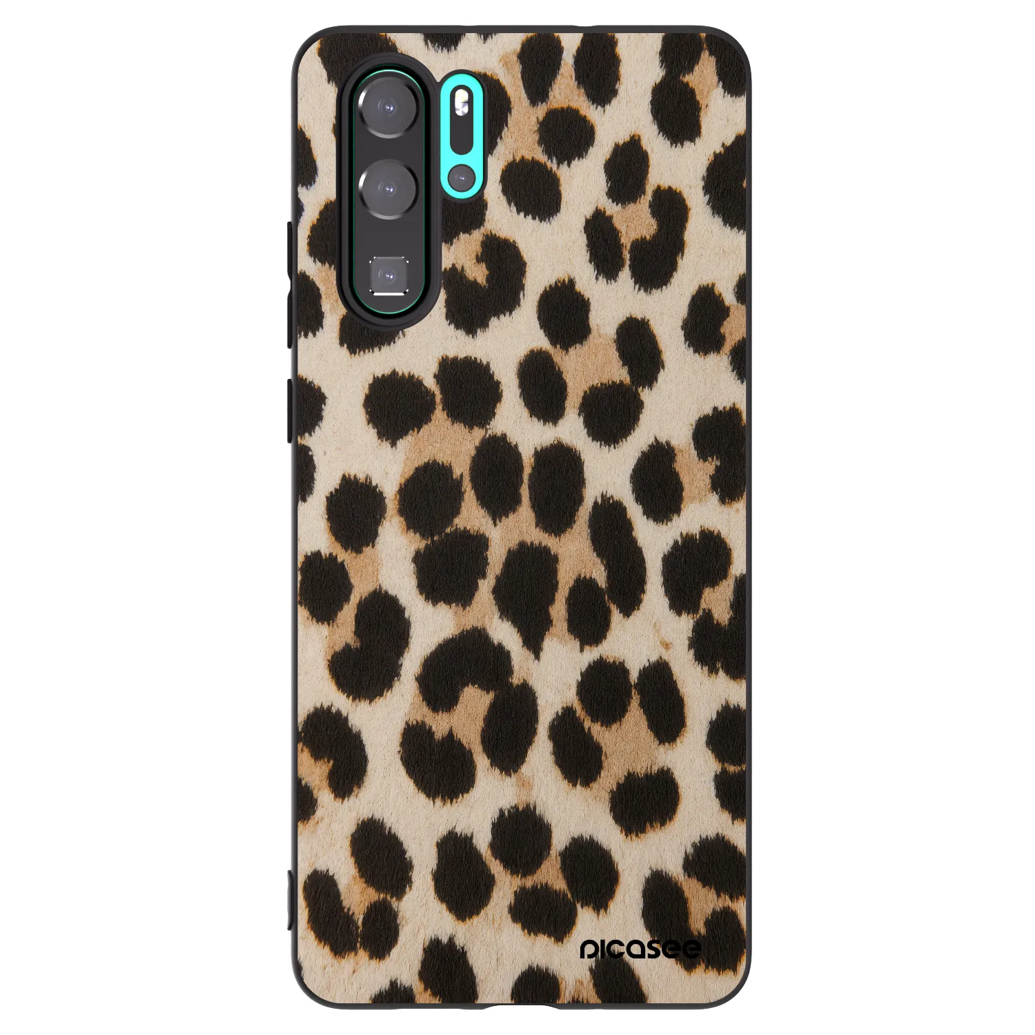 Picasee Huawei P30 Pro Hülle - Schwarzes Silikon - Brown Tiger