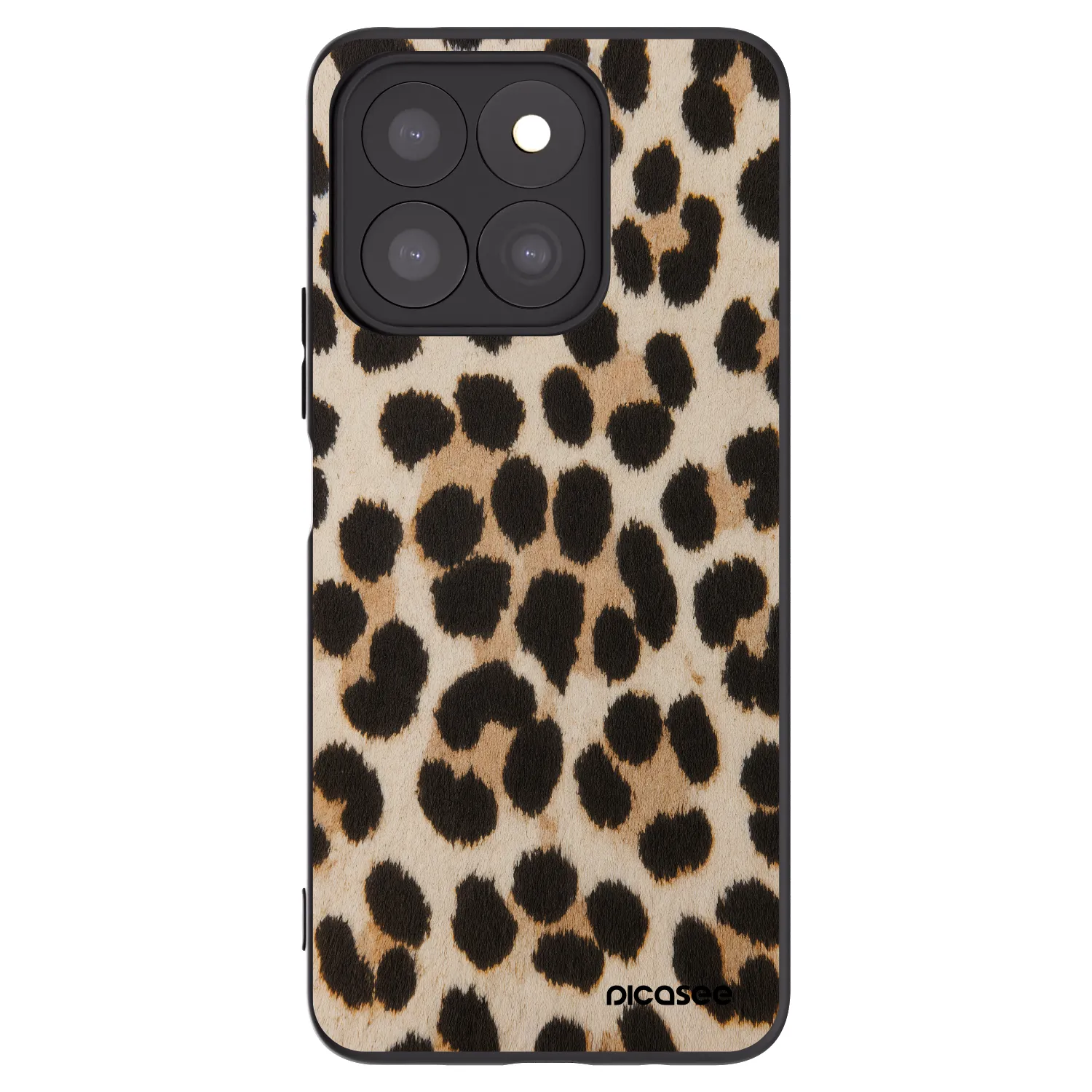 Picasee Honor X8c Hülle - Schwarzes Silikon - Brown Tiger