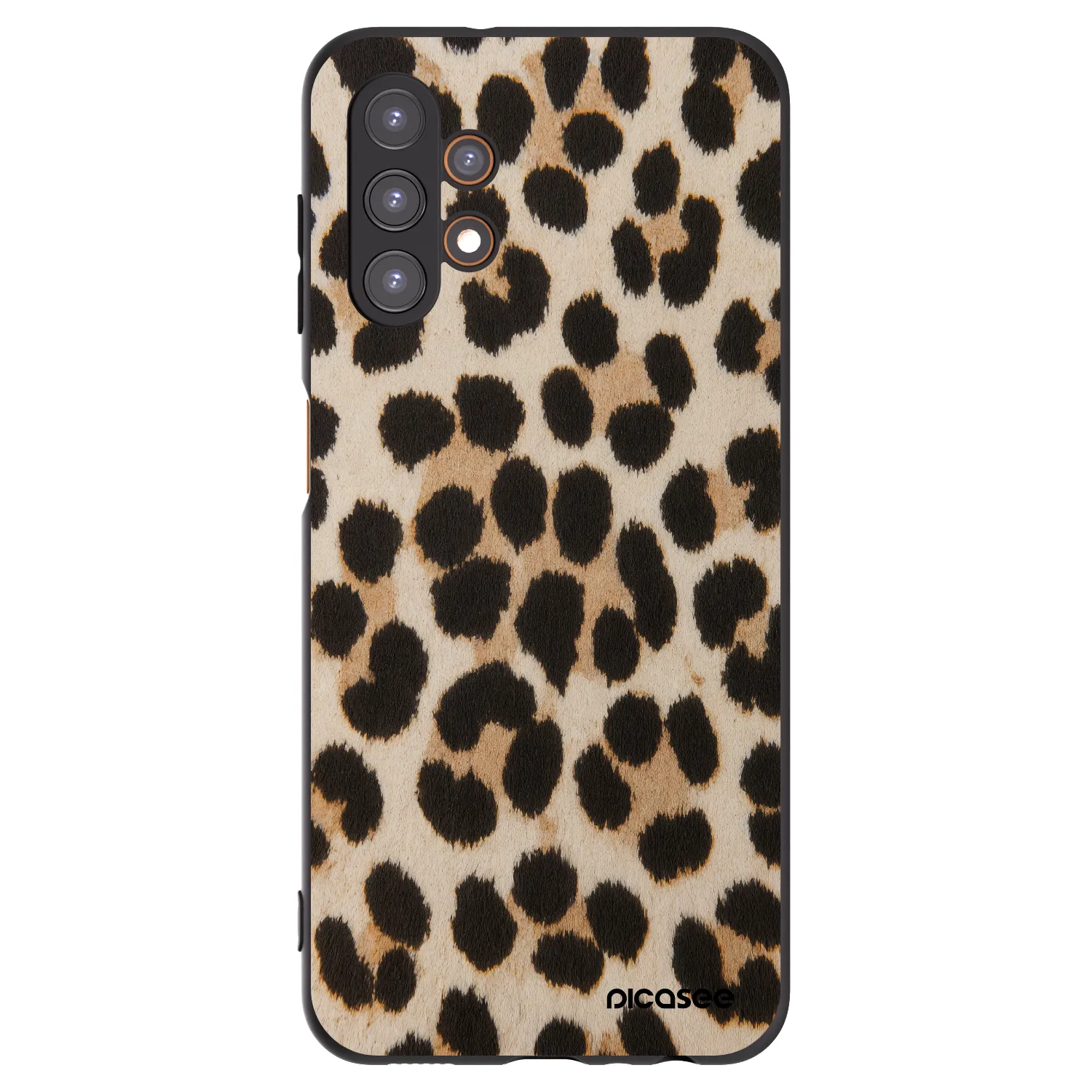 Picasee Samsung Galaxy A13 5G Hülle - Schwarzes Silikon - Brown Tiger