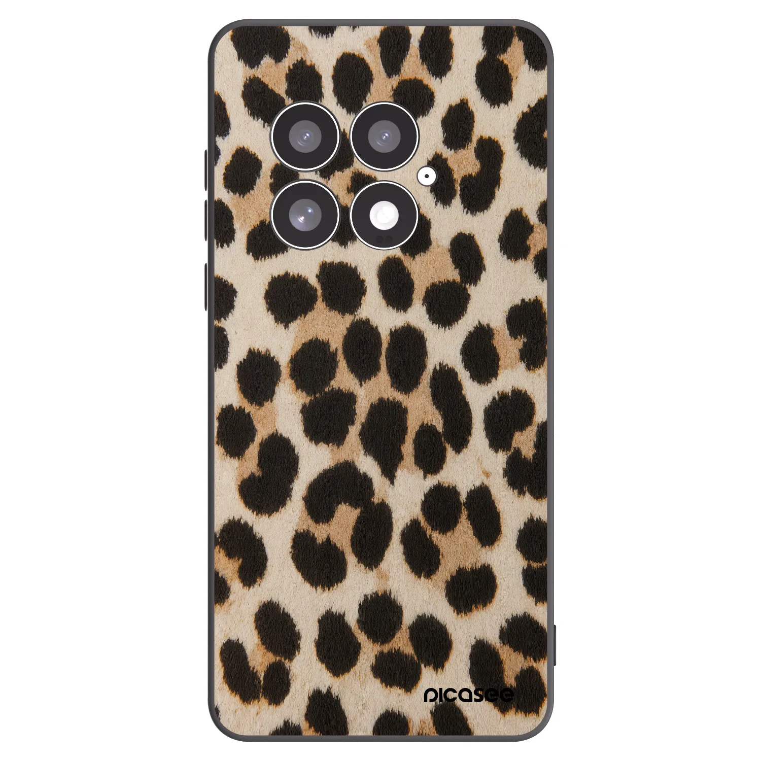 Picasee OnePlus 13 5G Hülle - Schwarzes Silikon - Brown Tiger