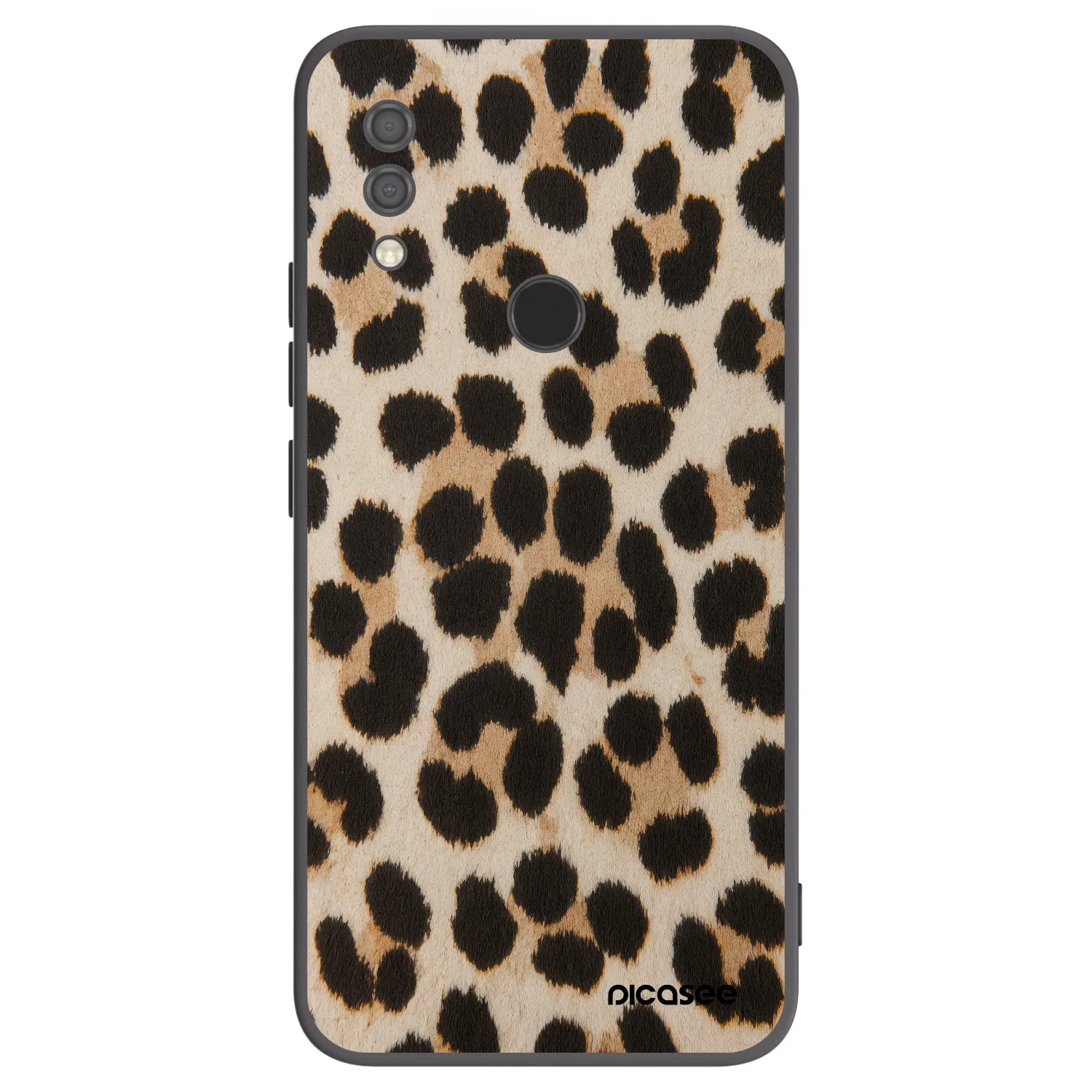 Picasee Xiaomi Redmi 7 Hülle - Schwarzes Silikon - Brown Tiger