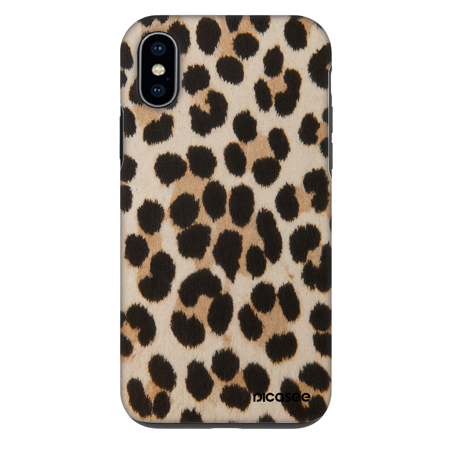 Picasee Fashion Case für Apple iPhone X/XS - Brown Tiger