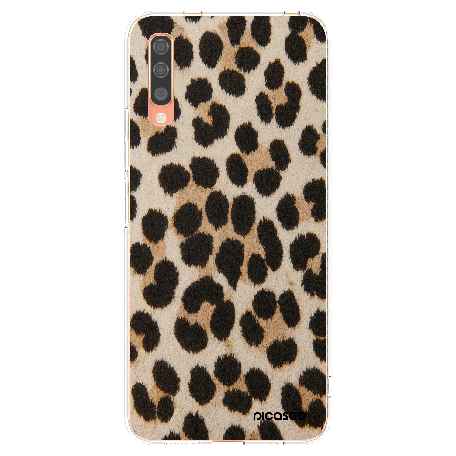 Picasee Samsung Galaxy A70 A705F Hülle - Transparentes Silikon - Brown Tiger