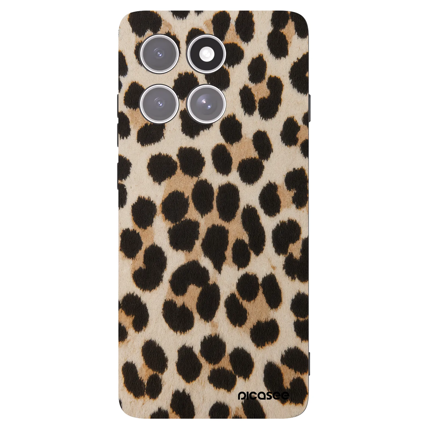 Picasee Motorola Edge 60 Pro Hülle - Schwarzes Silikon - Brown Tiger