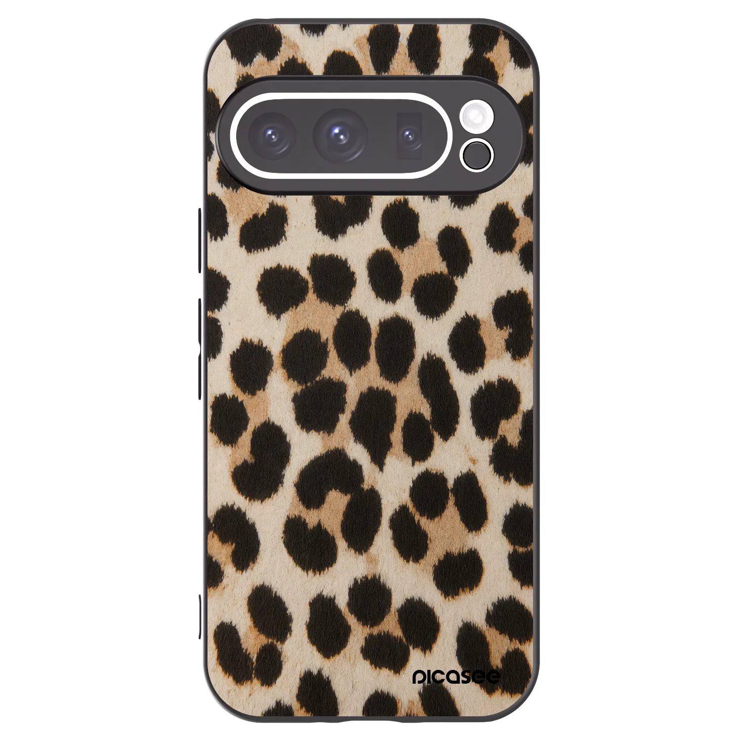 Picasee Google Pixel 9 Pro XL Hülle - Schwarzes Silikon - Brown Tiger