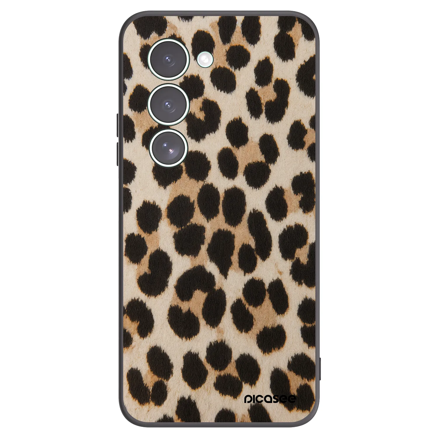 Picasee Xiaomi Redmi 15 5G Hülle - Schwarzes Silikon - Brown Tiger