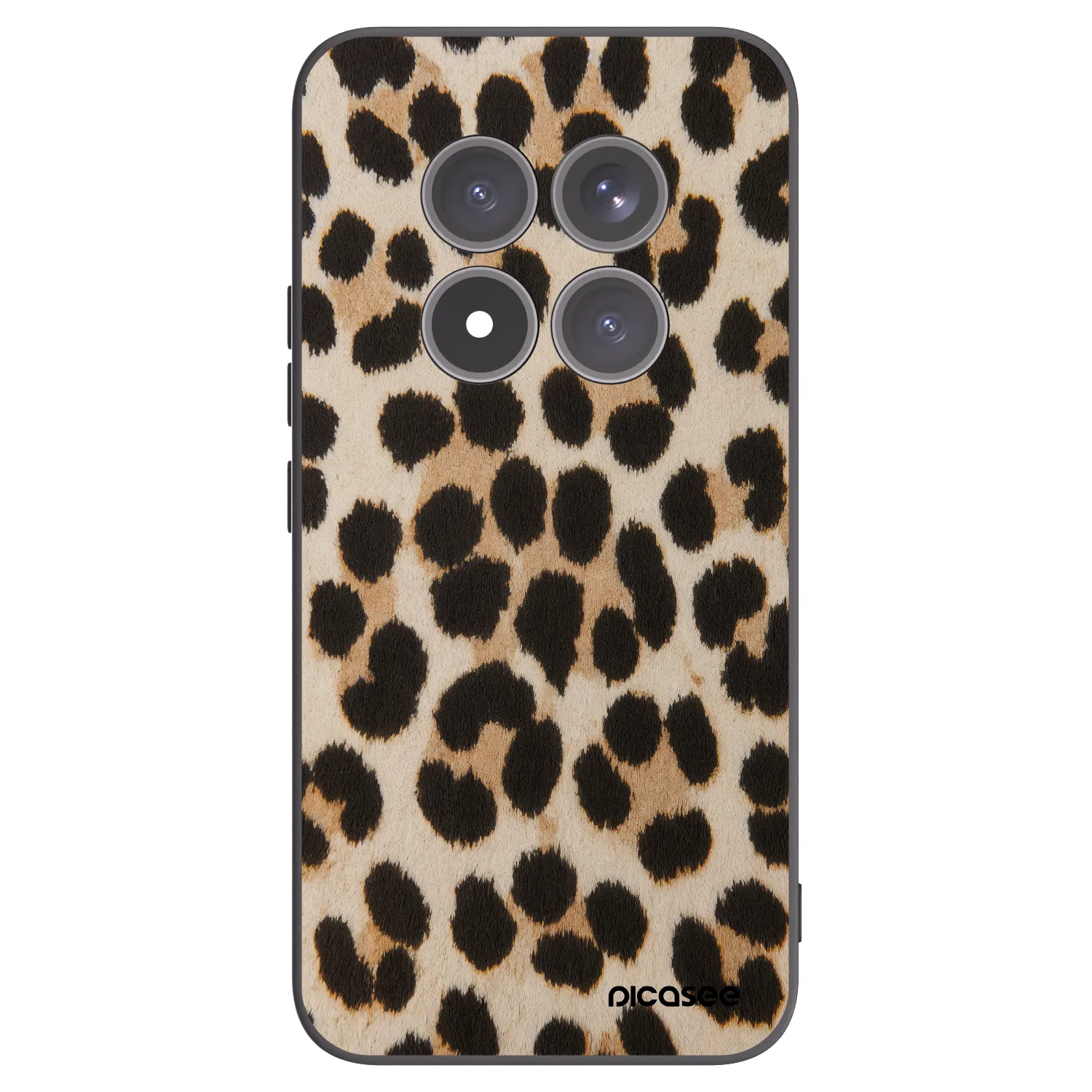 Picasee Xiaomi Redmi Note 15 Pro+ Hülle - Schwarzes Silikon - Brown Tiger