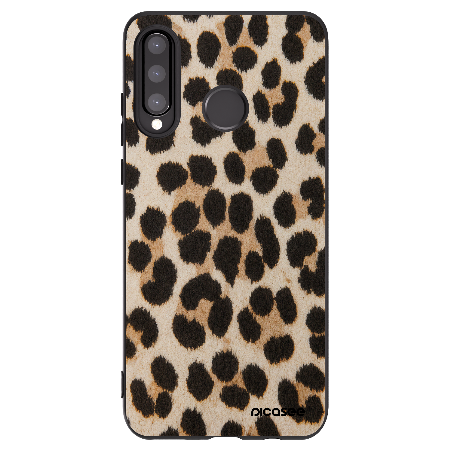 Picasee Huawei P30 Lite Hülle - Schwarzes Silikon - Brown Tiger