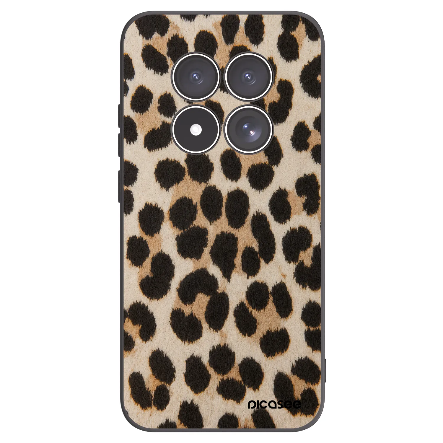 Picasee Xiaomi Redmi Note 15 Pro 5G Hülle - Schwarzes Silikon - Brown Tiger
