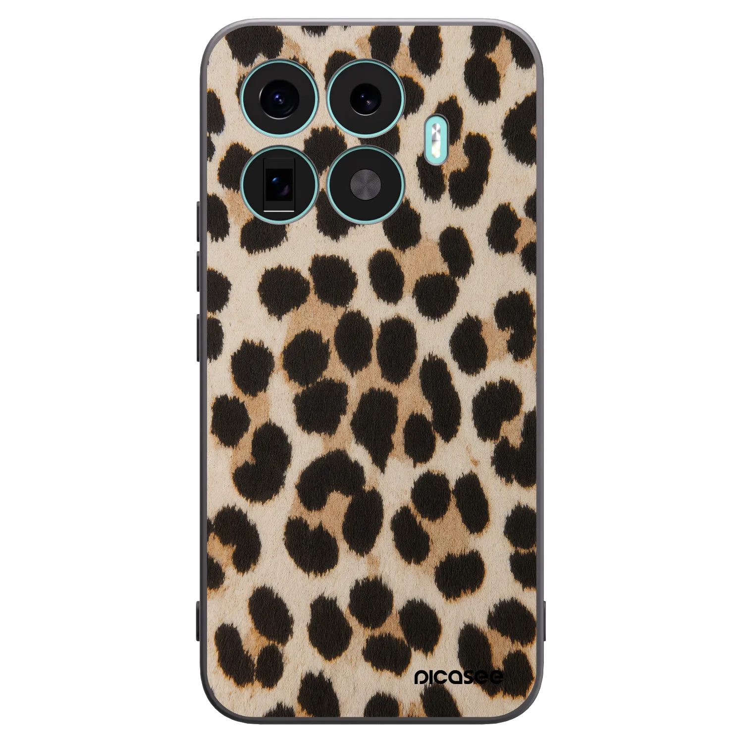Picasee Xiaomi 17T Pro Hülle - Schwarzes Silikon - Brown Tiger
