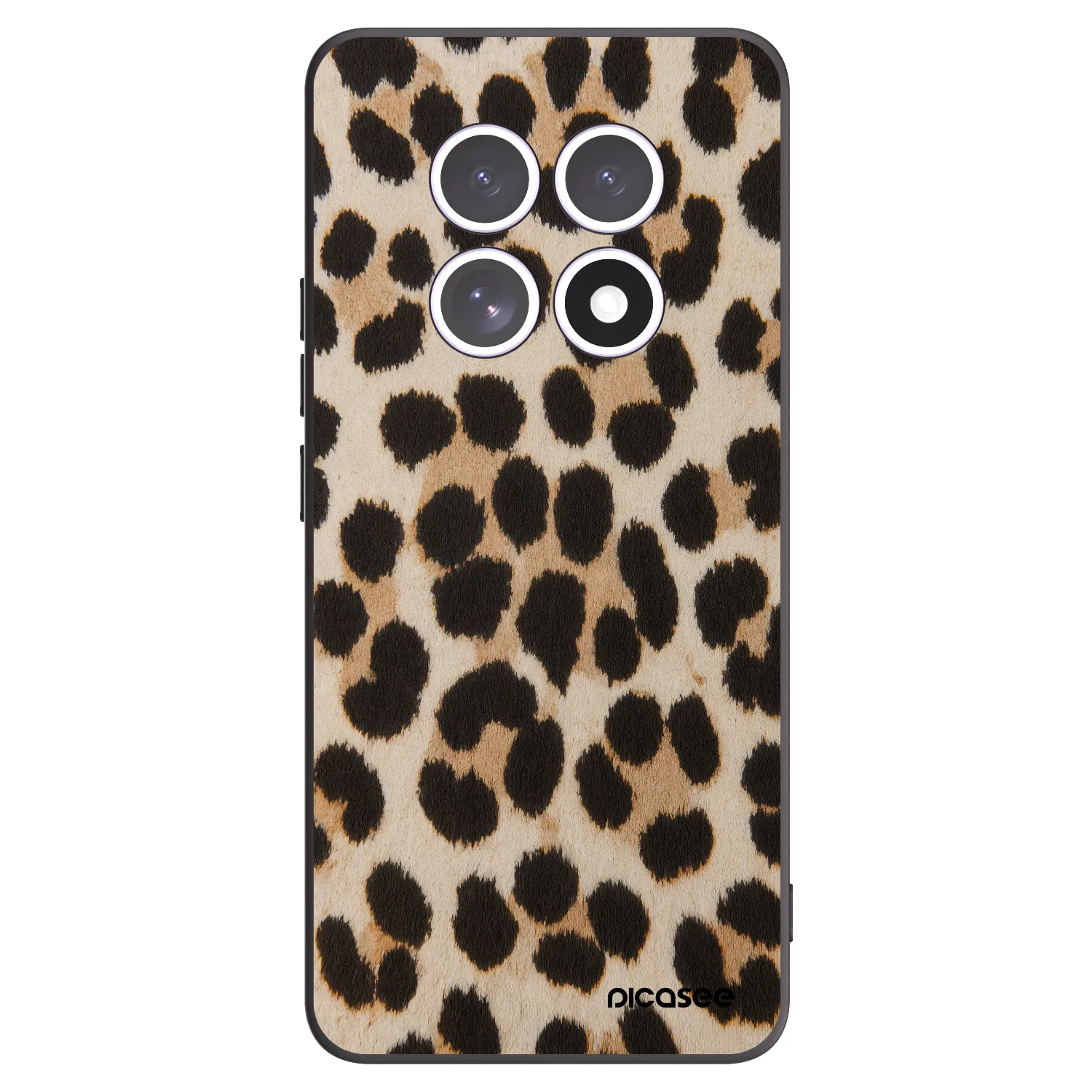 Picasee Xiaomi Redmi Note 15 5G Hülle - Schwarzes Silikon - Brown Tiger