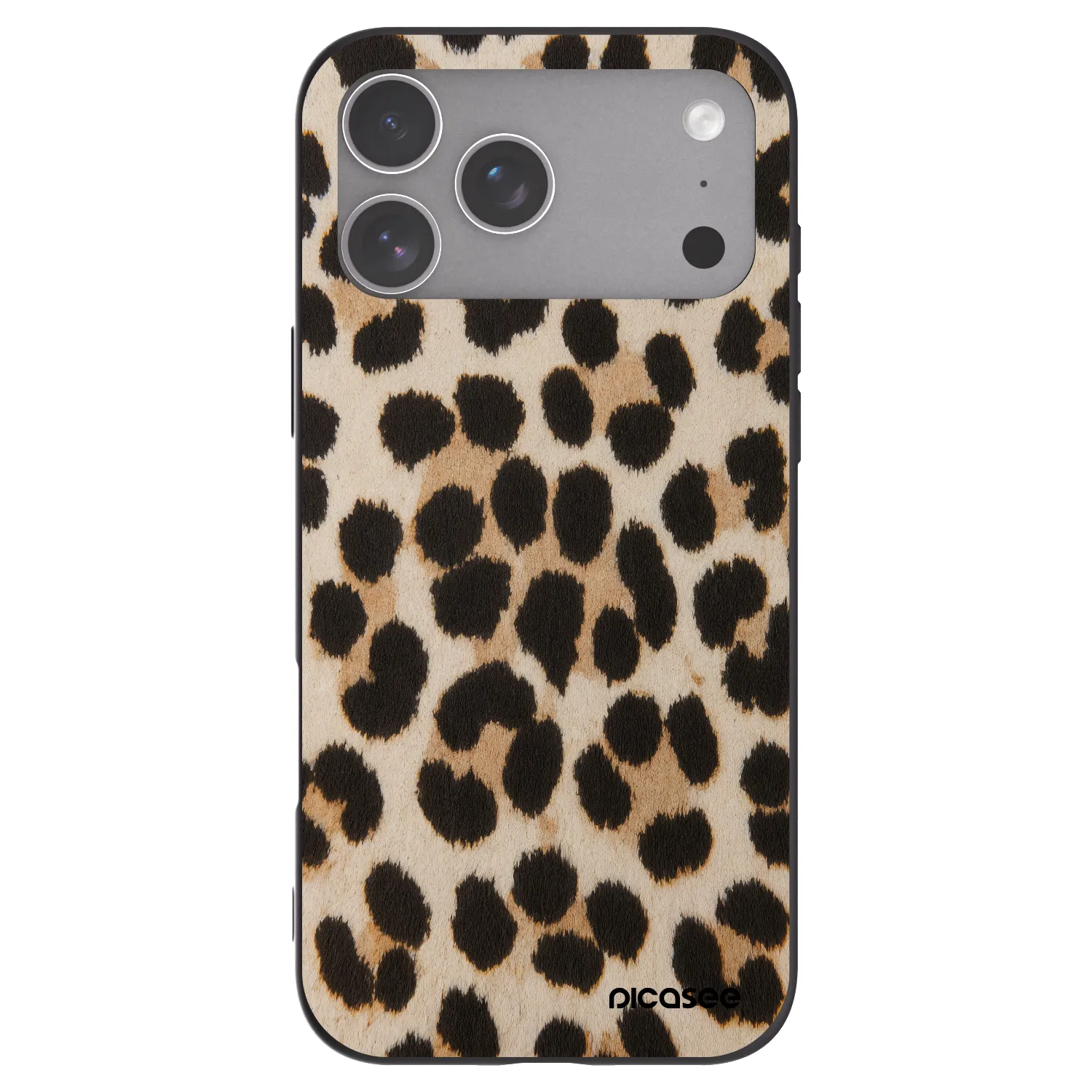 Picasee Apple iPhone 18 Pro Max Hülle - Schwarzes Silikon - Brown Tiger