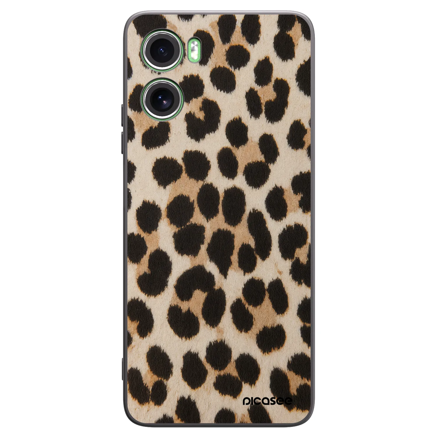 Picasee Motorola Moto G06 Hülle - Schwarzes Silikon - Brown Tiger