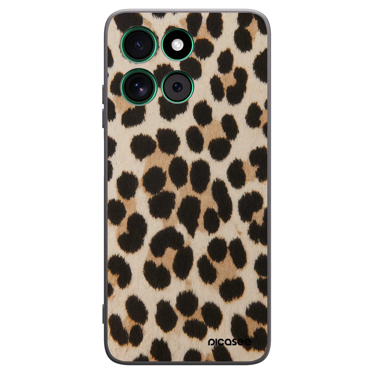 Picasee Motorola Moto G57 Power Hülle - Schwarzes Silikon - Brown Tiger