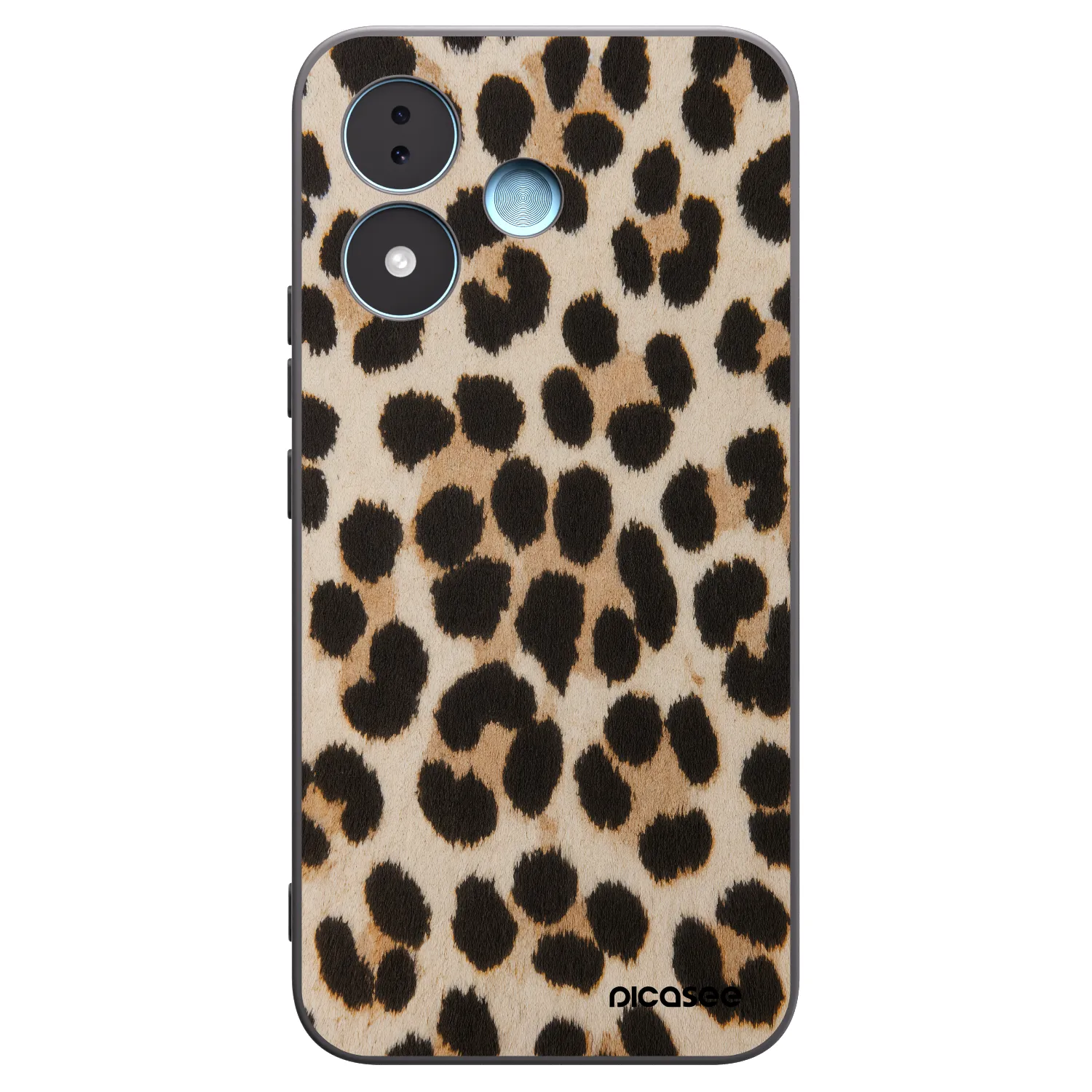 Picasee Xiaomi Redmi Note 17 5G Hülle - Schwarzes Silikon - Brown Tiger
