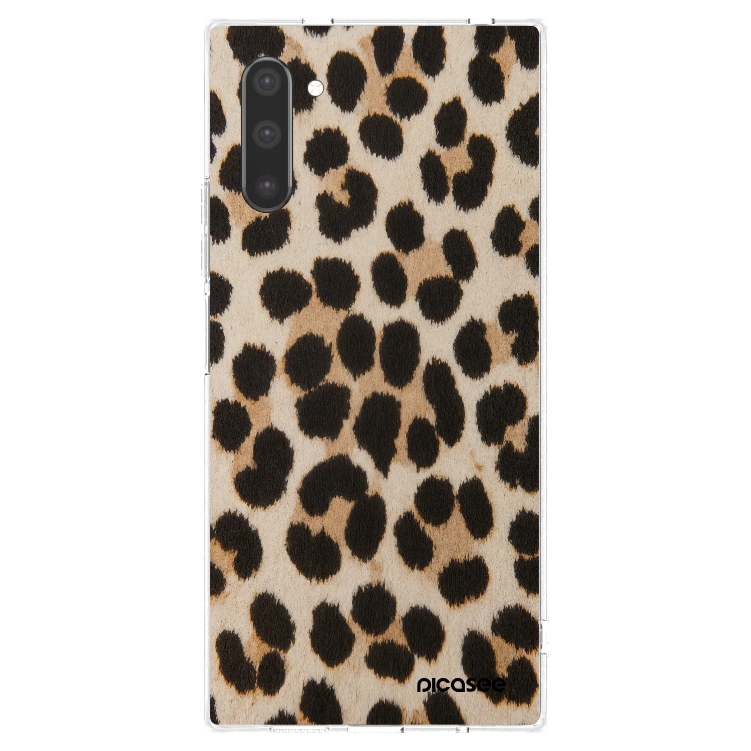 Picasee Samsung Galaxy Note 10 N970F Hülle - Transparentes Silikon - Brown Tiger