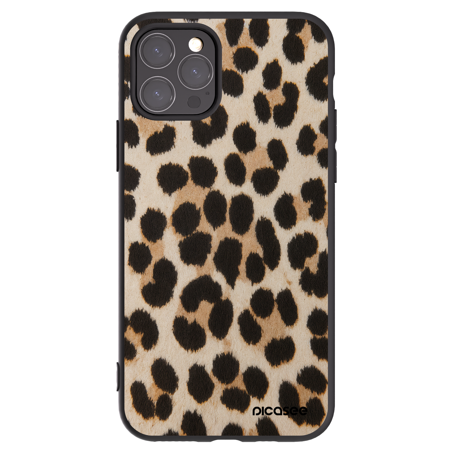 Picasee Apple iPhone 11 Pro Hülle - Schwarzes Silikon - Brown Tiger