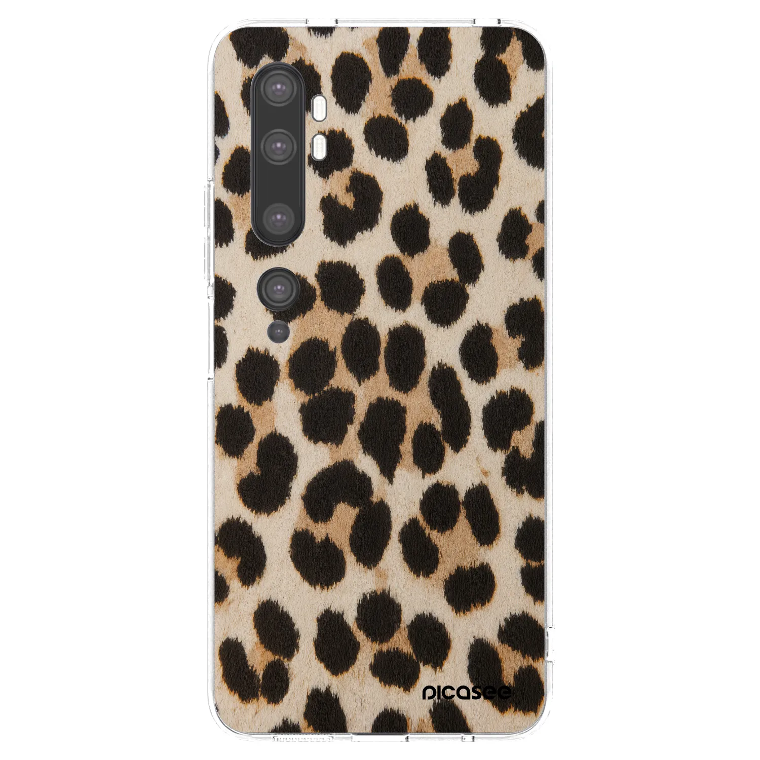 Picasee Xiaomi Mi Note 10 (Pro) Hülle - Transparentes Silikon - Brown Tiger