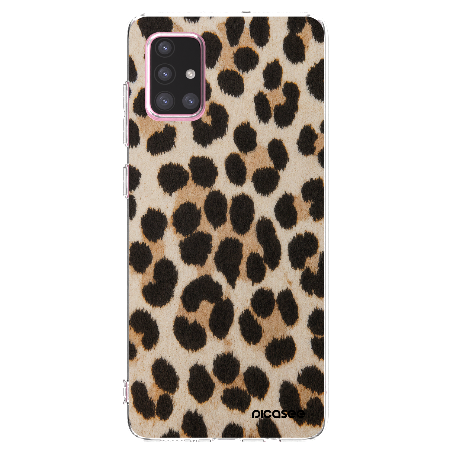 Picasee Samsung Galaxy A71 A715F Hülle - Transparentes Silikon - Brown Tiger