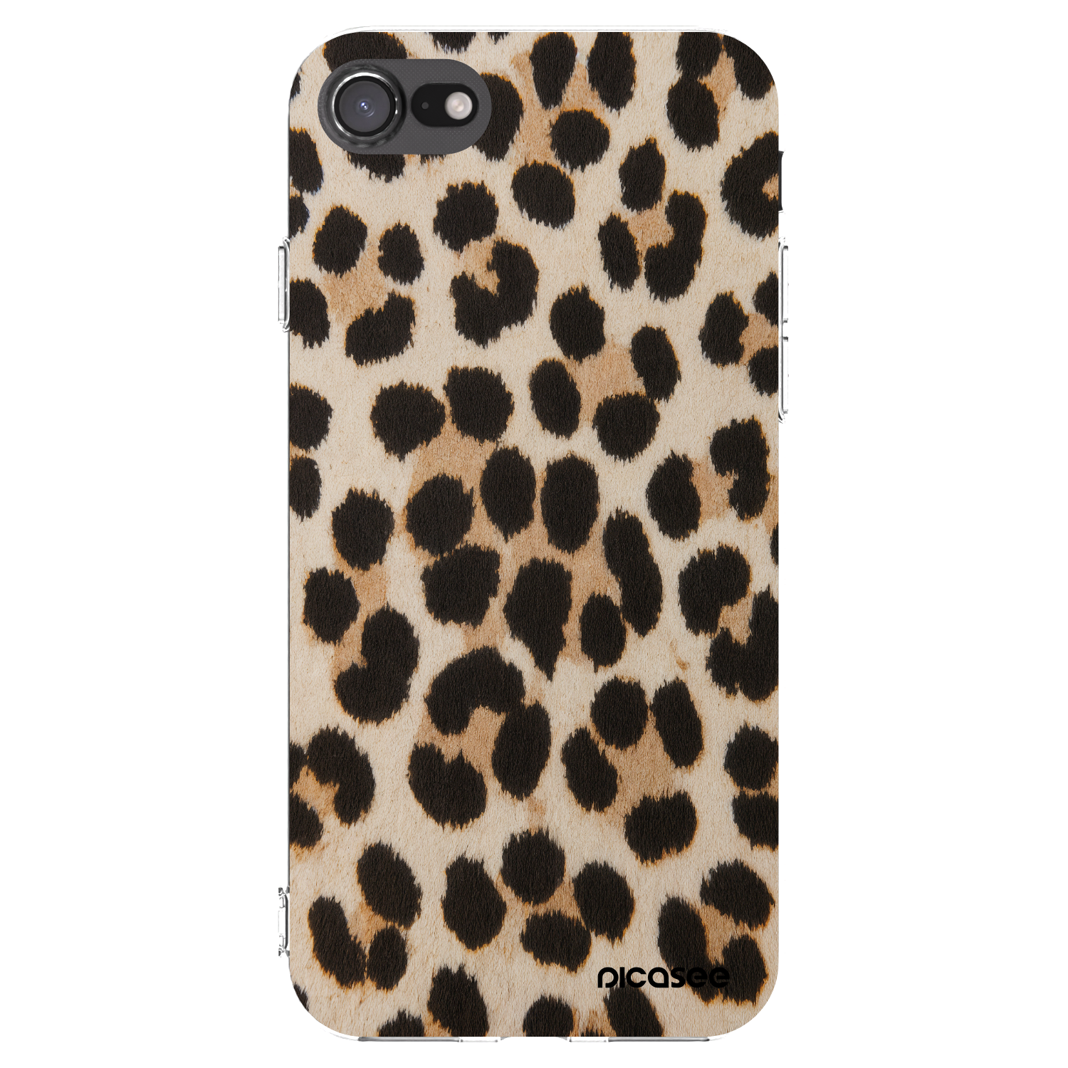 Picasee Apple iPhone SE 2020 Hülle - Transparentes Silikon - Brown Tiger