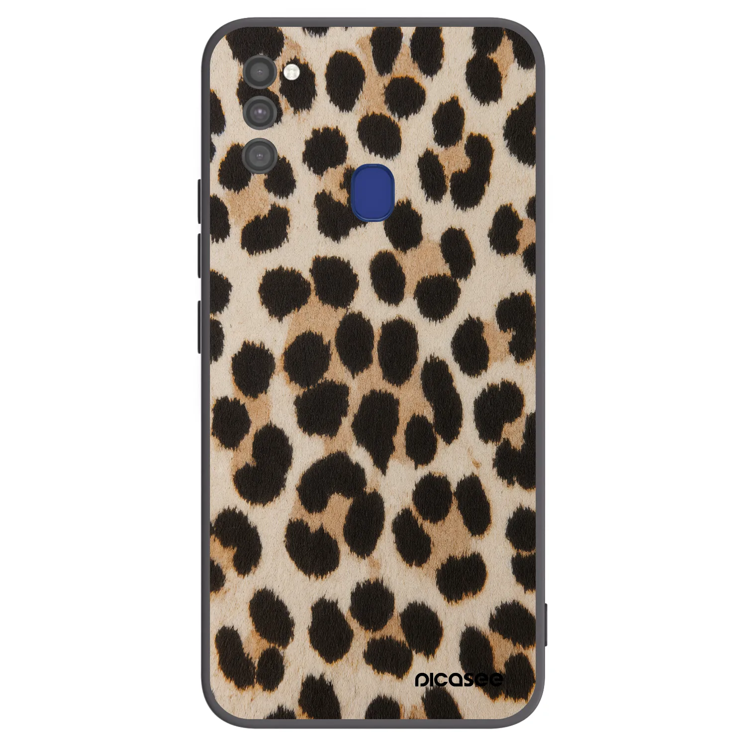 Picasee Samsung Galaxy M21 M215F Hülle - Schwarzes Silikon - Brown Tiger