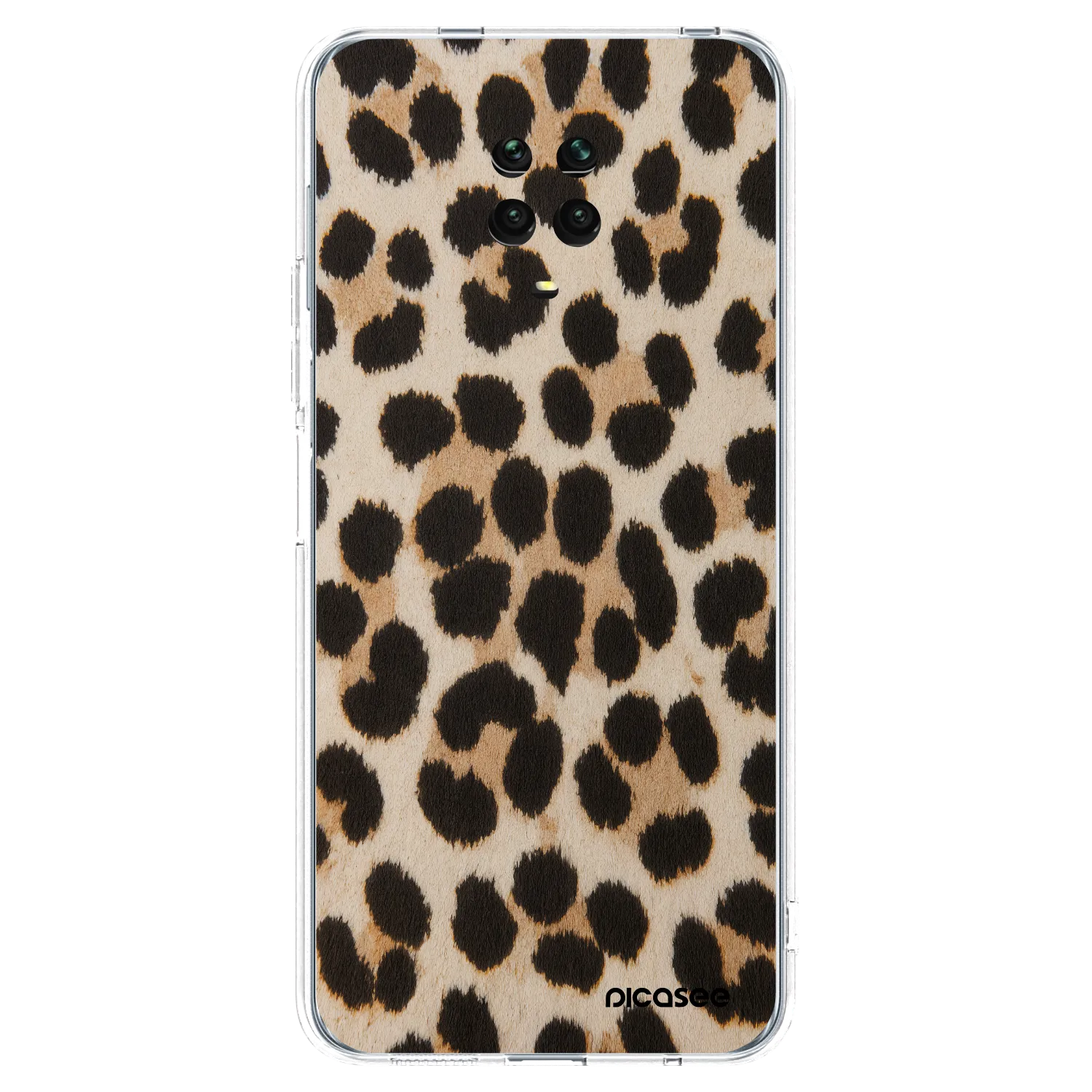Picasee Xiaomi Redmi Note 9S Hülle - Transparentes Silikon - Brown Tiger