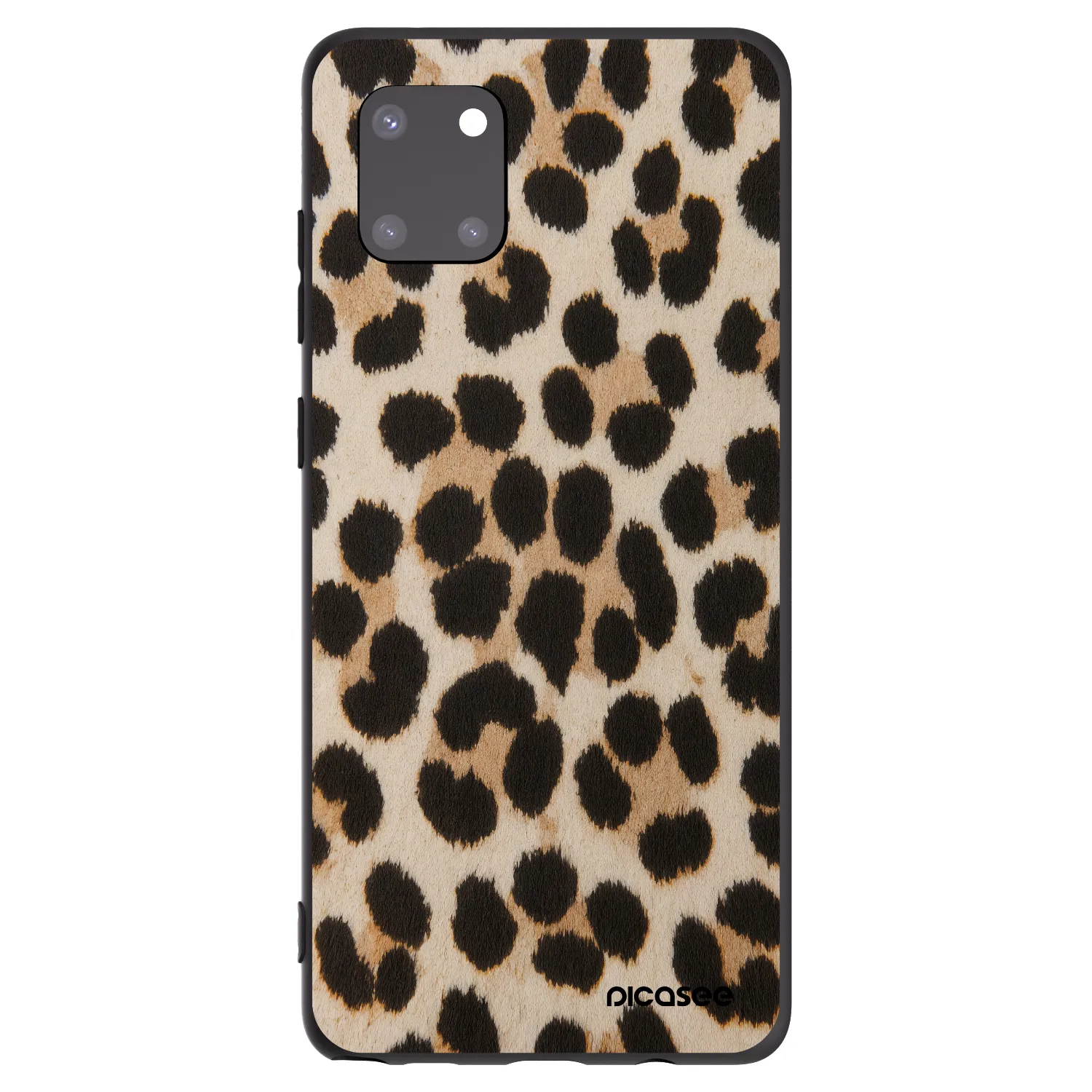 Picasee Samsung Galaxy Note 10 Lite N770F Hülle - Schwarzes Silikon - Brown Tiger
