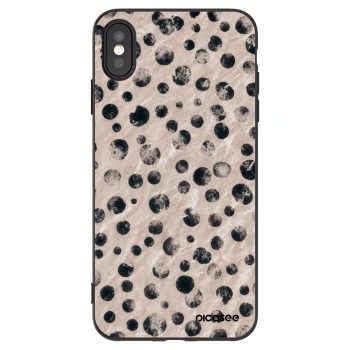 Picasee Apple iPhone XS Max Hülle - Schwarzes Silikon - Inked