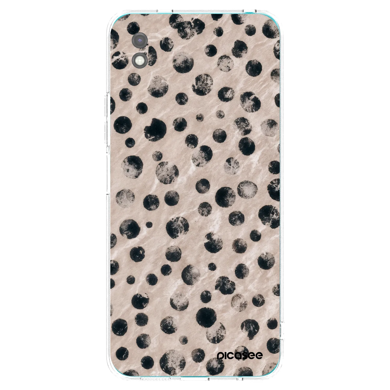 Picasee Xiaomi Redmi 9A Hülle - Schwarzes Silikon - Inked