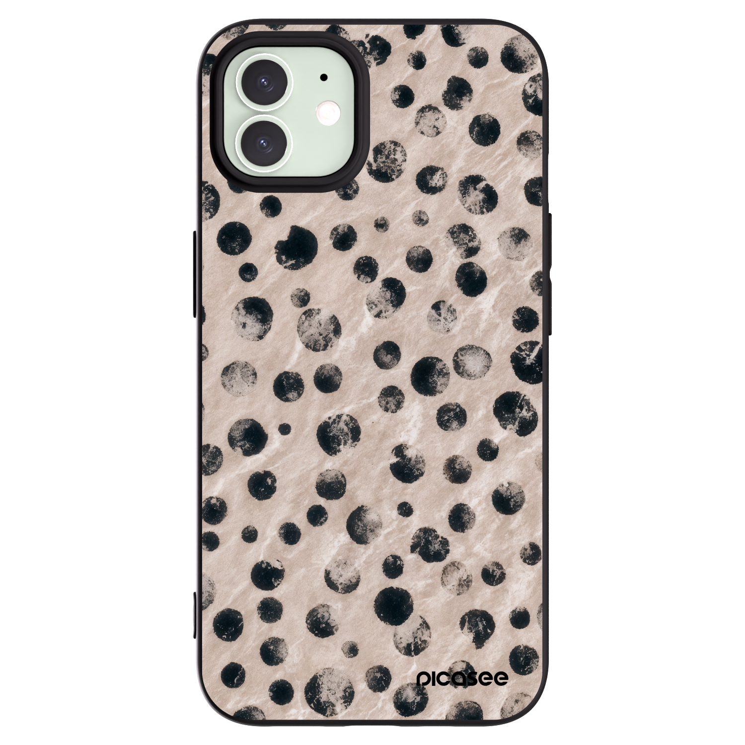 Picasee Apple iPhone 12 Hülle - Schwarzes Silikon - Inked