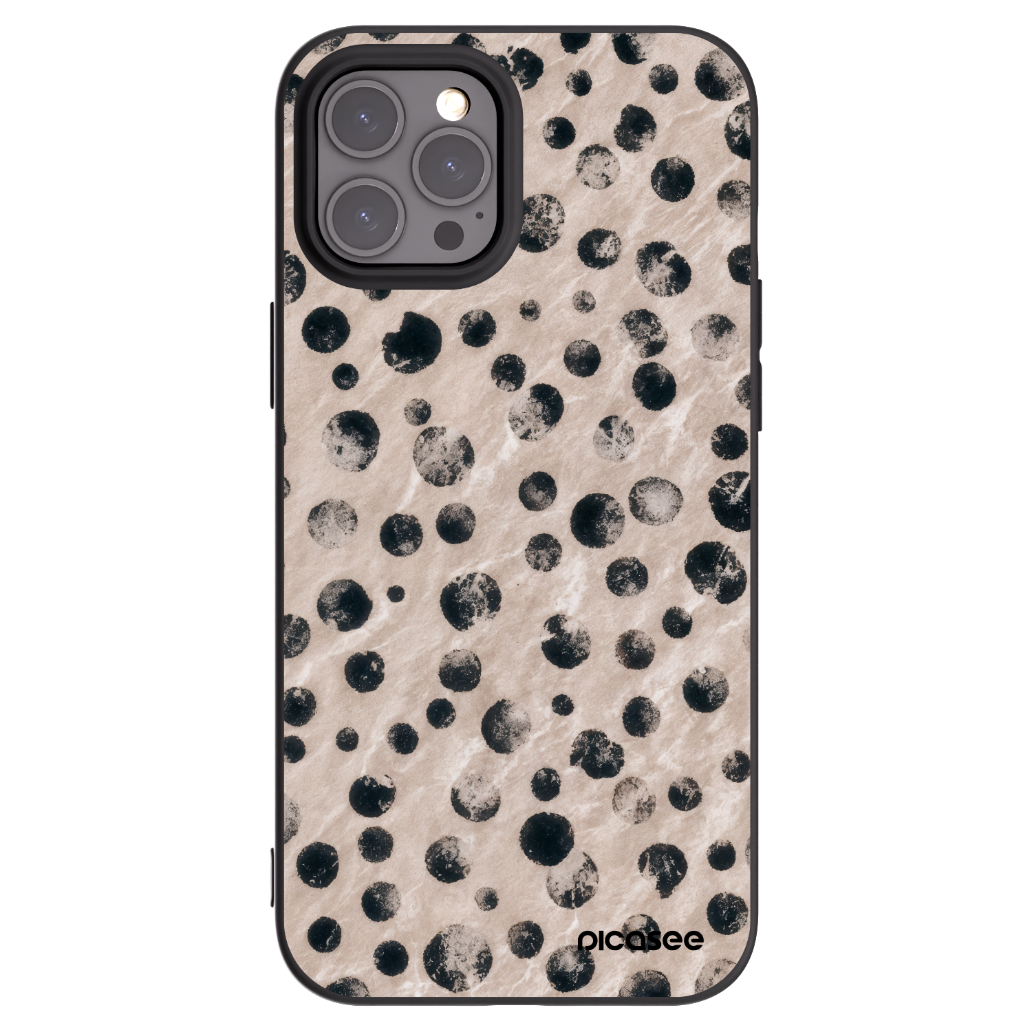 Picasee Apple iPhone 12 Pro Max Hülle - Schwarzes Silikon - Inked