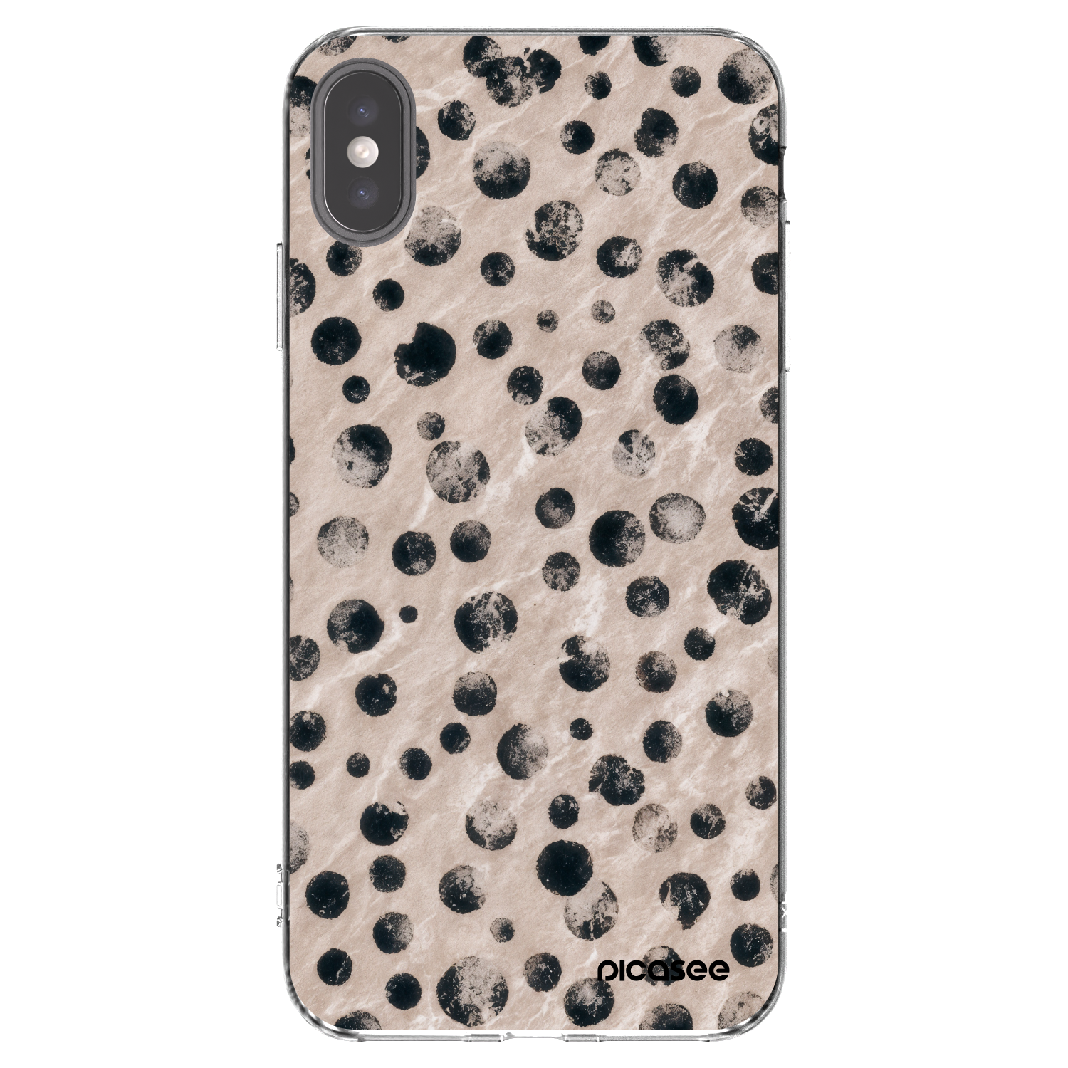 Picasee Apple iPhone XS Max Hülle - Transparentes Silikon - Inked