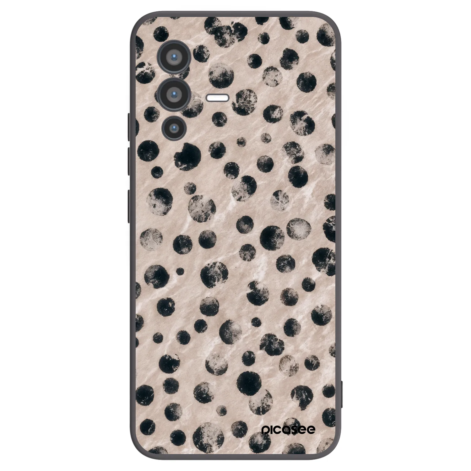 Picasee Vivo V23 5G Hülle - Schwarzes Silikon - Inked