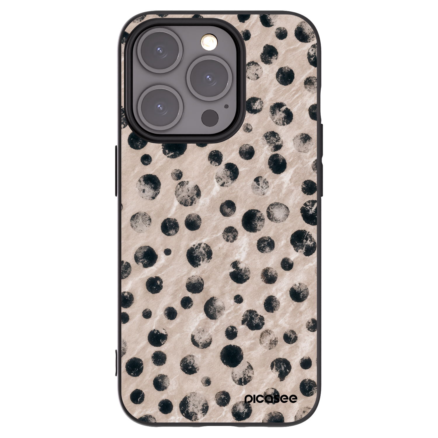 Picasee Apple iPhone 15 Pro Hülle - Schwarzes Silikon - Inked