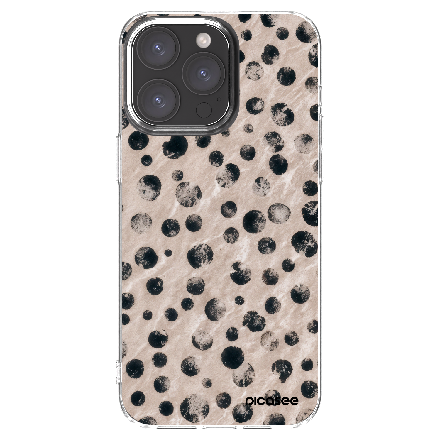 Picasee Apple iPhone 15 Pro Max Hülle - Transparentes Silikon - Inked