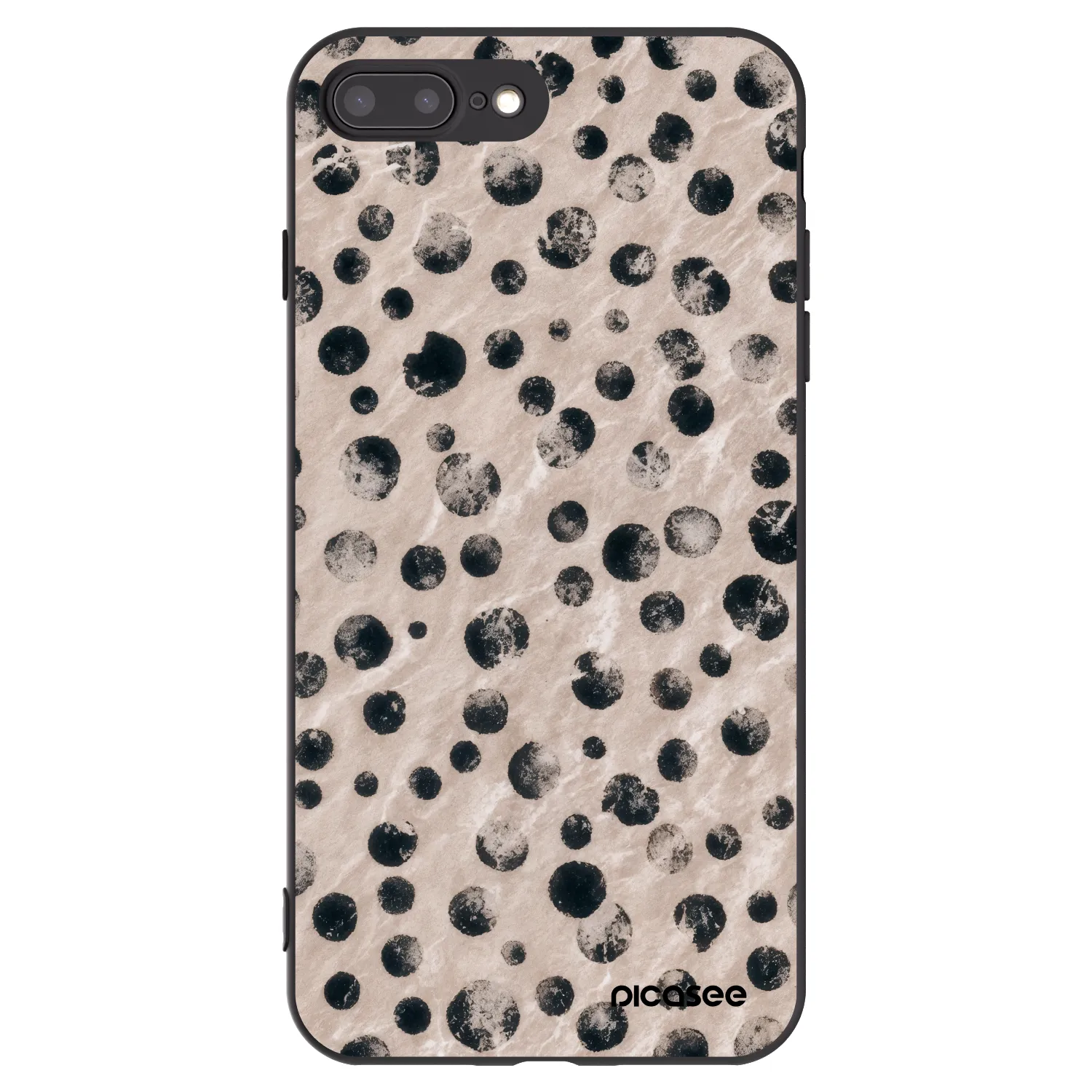 Picasee Apple iPhone 7 Plus Hülle - Schwarzes Silikon - Inked