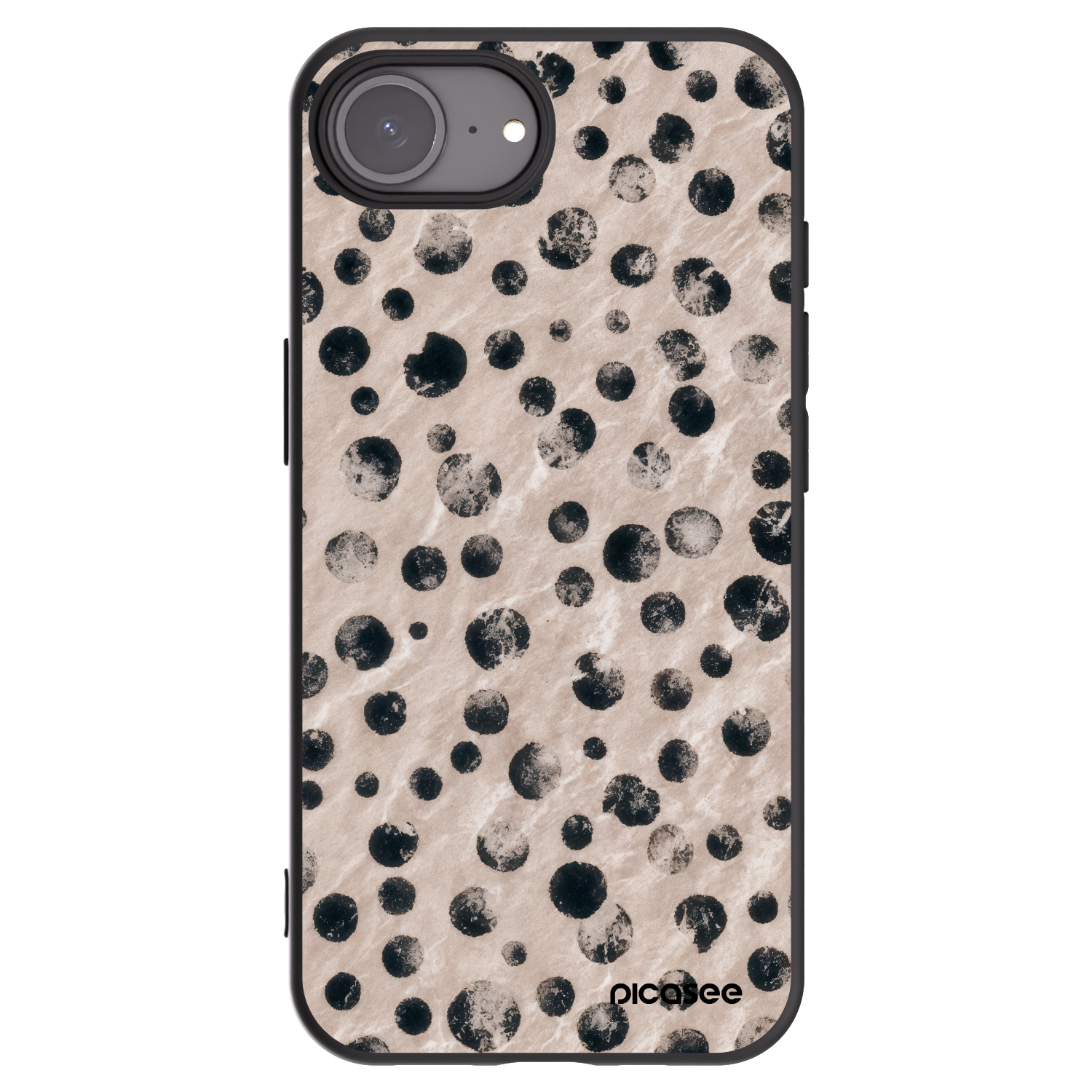 Picasee Apple iPhone 16e Hülle - Schwarzes Silikon - Inked