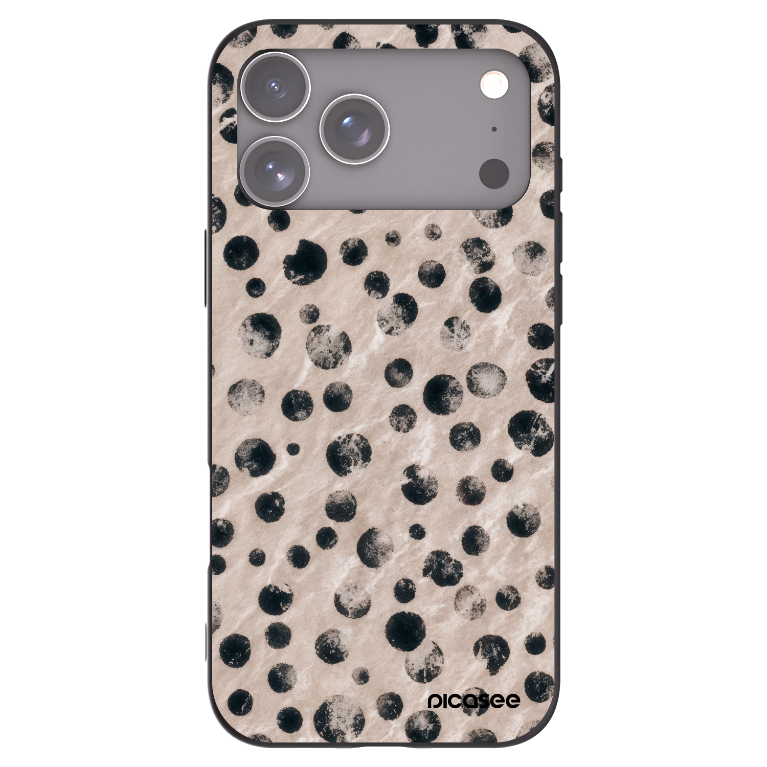 Picasee Apple iPhone 17 Pro Max Hülle - Schwarzes Silikon - Inked