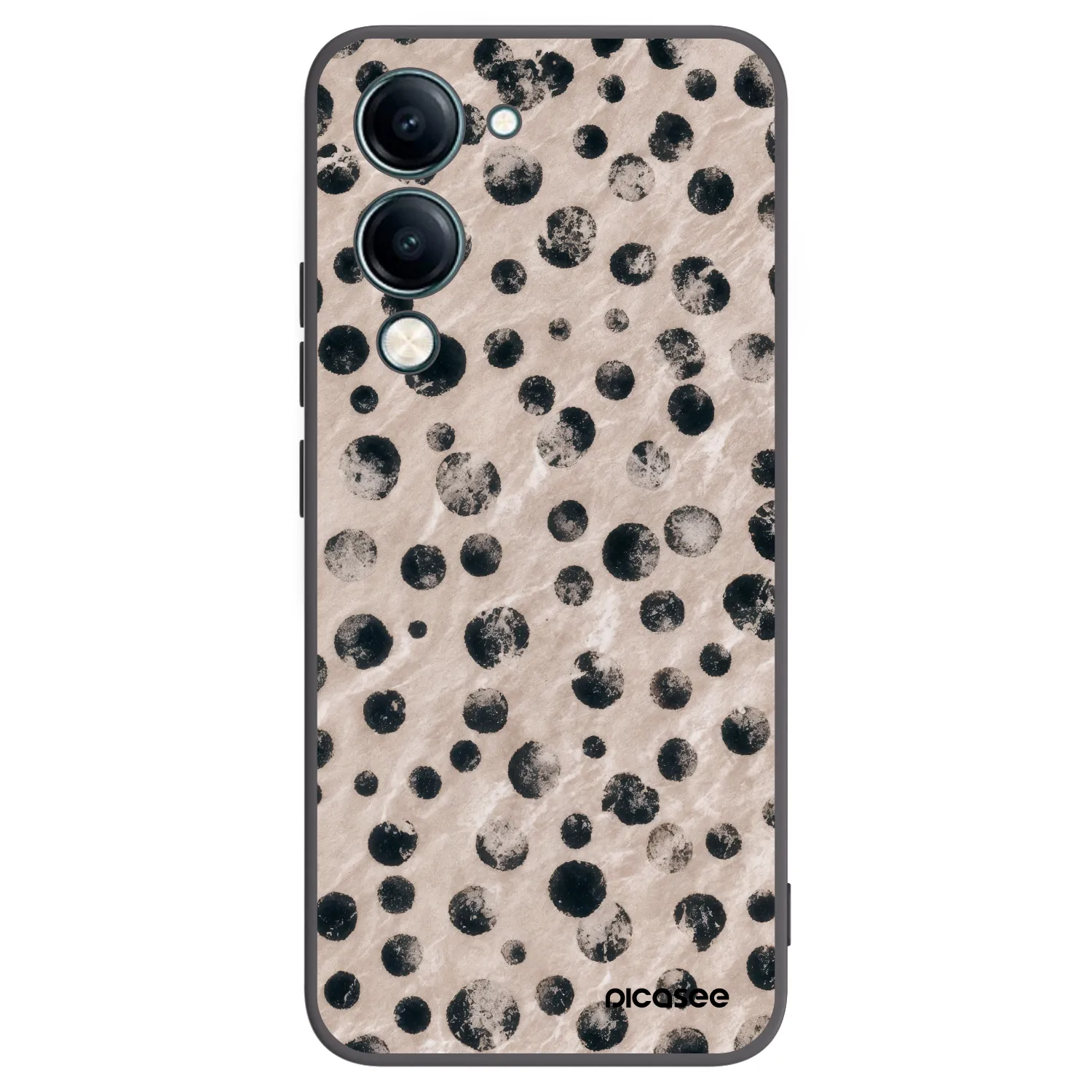 Picasee Vivo Y29s 5G Hülle - Schwarzes Silikon - Inked