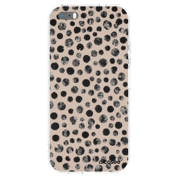 Picasee Apple iPhone 5/5S/SE Hülle - Transparentes Silikon - Dots