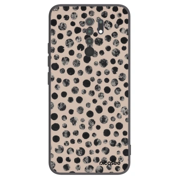Picasee Xiaomi Redmi 9 Hülle - Schwarzes Silikon - Dots