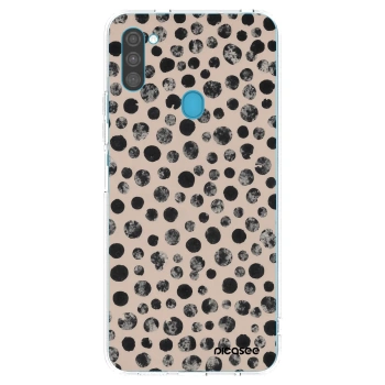 Picasee Samsung Galaxy M11 Hülle - Transparentes Silikon - Dots