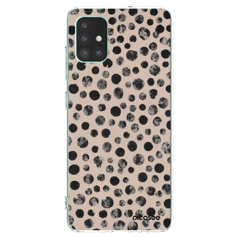 Picasee Samsung Galaxy M51 M515F Hülle - Transparentes Silikon - Dots