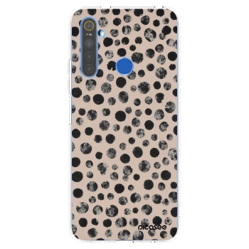 Picasee Realme 5 Hülle - Transparentes Silikon - Dots